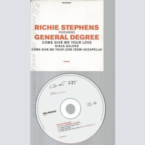 CD--RICHIE STEPHENS FEAT--GENERAL DEGREE--COME GIVE ME YOUR LOVE--PROMO