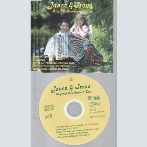 CD--JANEZ & IRENA--ORIGINAL OBERKRAINER DUO--I MÖCHTE GERN MAL A LAUSBUB SEIN--