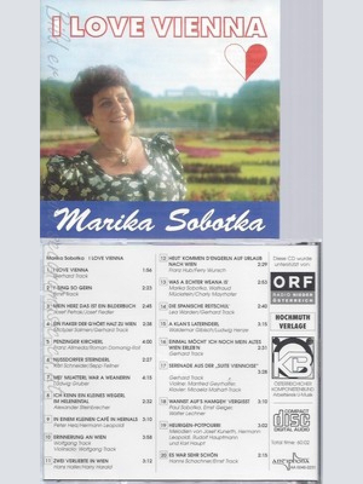 CD--MARIKA SOBOTKA--I LOVE VIENNA