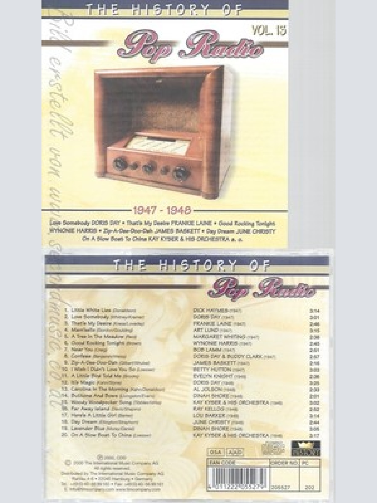 CD--HISTORY OF POP RADIO -- -VOL 13---1948