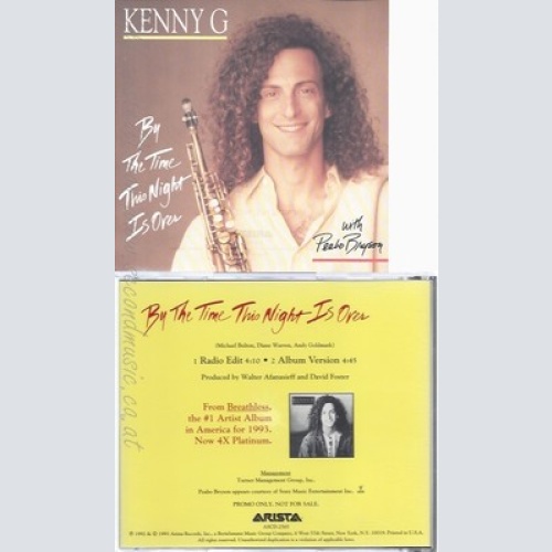 CD--KENNY G --BY THE TIME THIS NIGHT IS OVER--PROMO