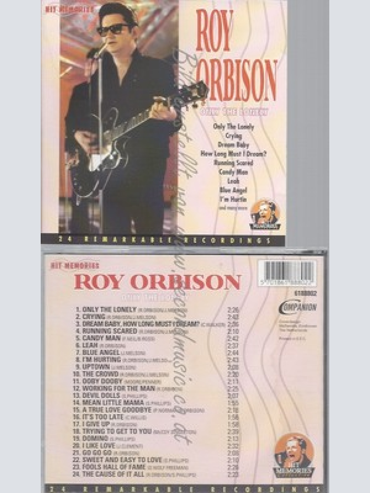 CD--ROY ORBISON -- -- ONLY THE LONELY