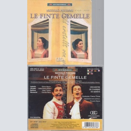 CD--CELIA CORNU--SOPRAN--TENOR--BARI--PICCINNI: LE FINTE GEMELLE -- --