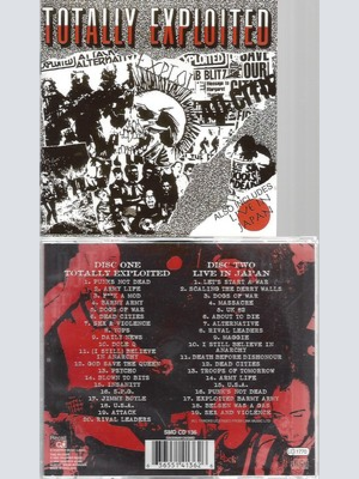 CD--THE EXPLOITED -- --2CD -- TOTALLY EXPLOITED-LIVE IN JAPA