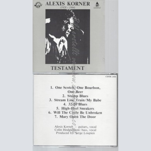 CD--ALEXIS KORNER--TESTAMENT--