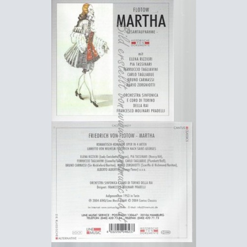 CD--ORCHESTRA SINFONICA E CORO DI UND FRIEDRICH / FLOTOW -- -- --CD -- MARTHA