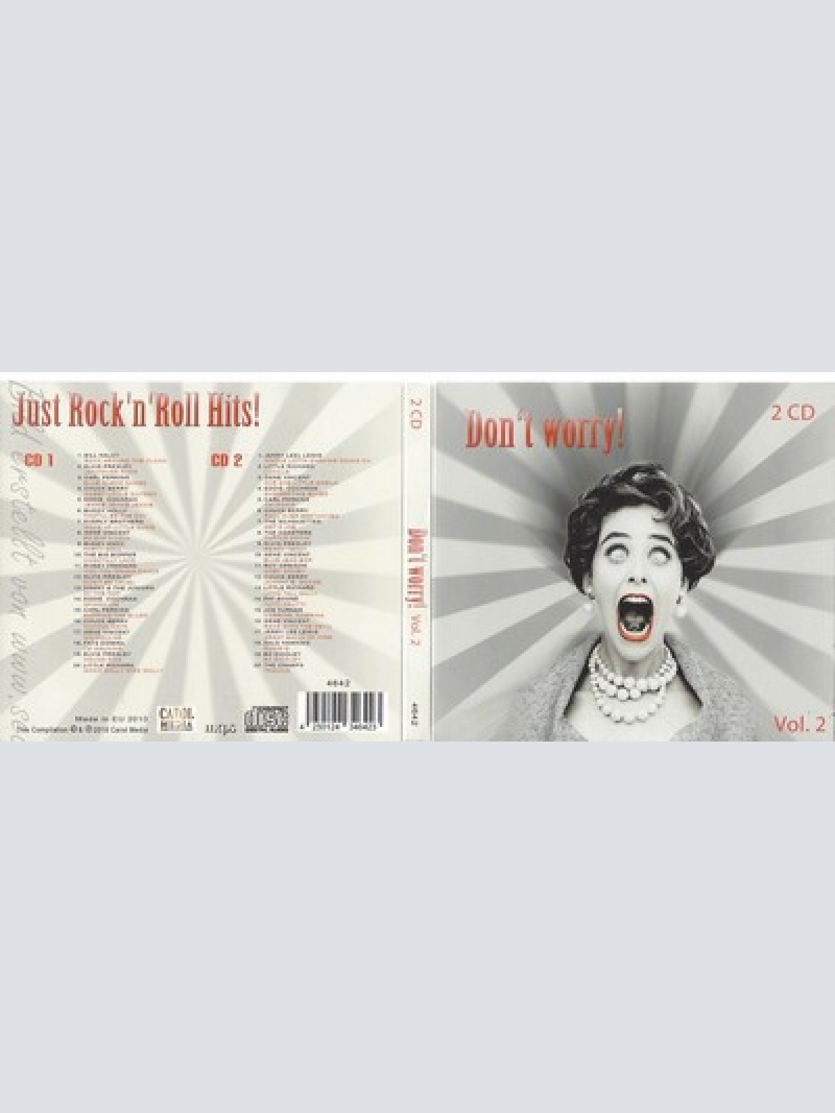 CD--VARIOUS -- --2CD -- DONT WORRY-JUST ROCKNROLL HITS
