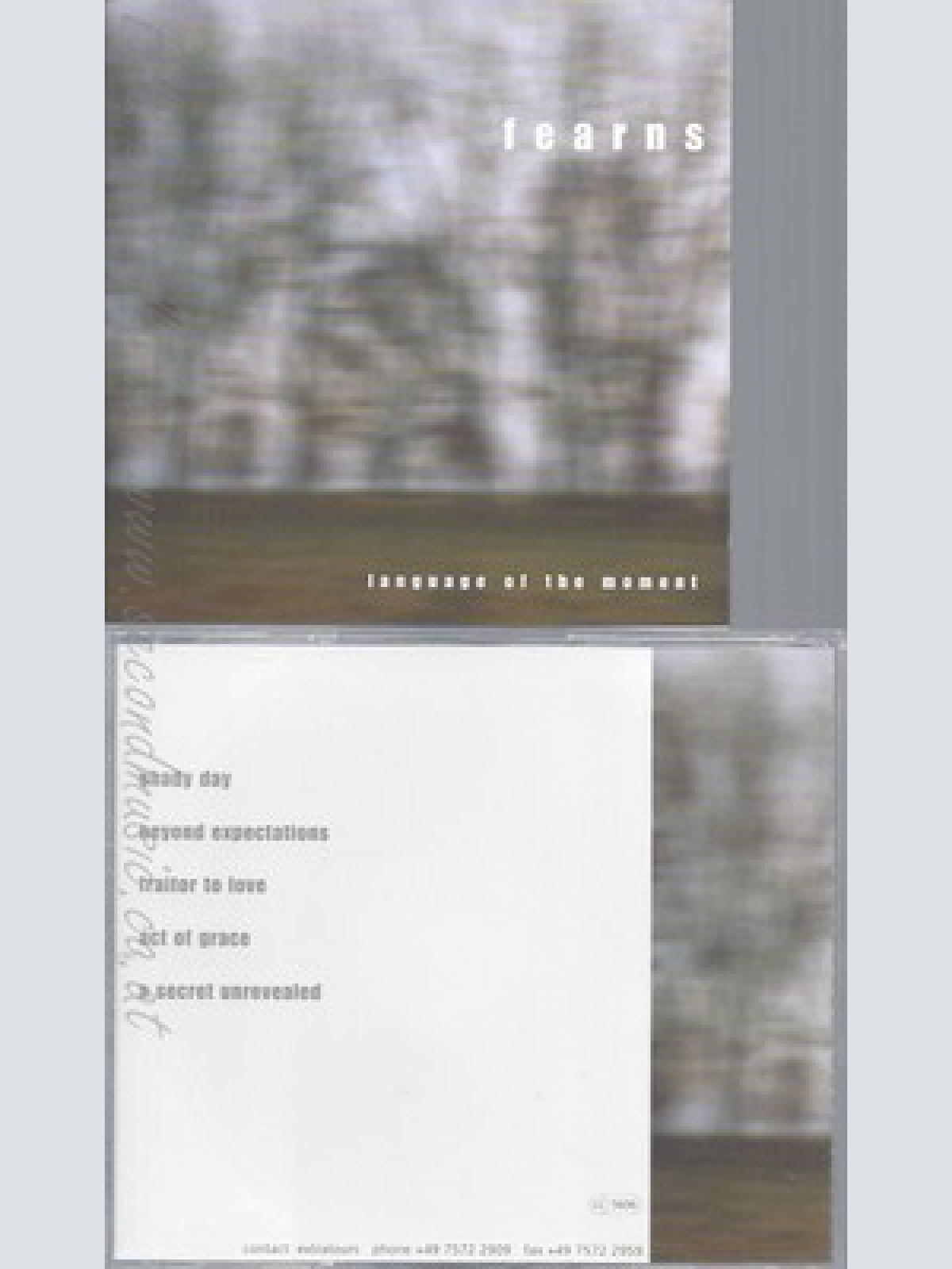 CD--FEARNS --LANGUAGE OF THE MOMENT