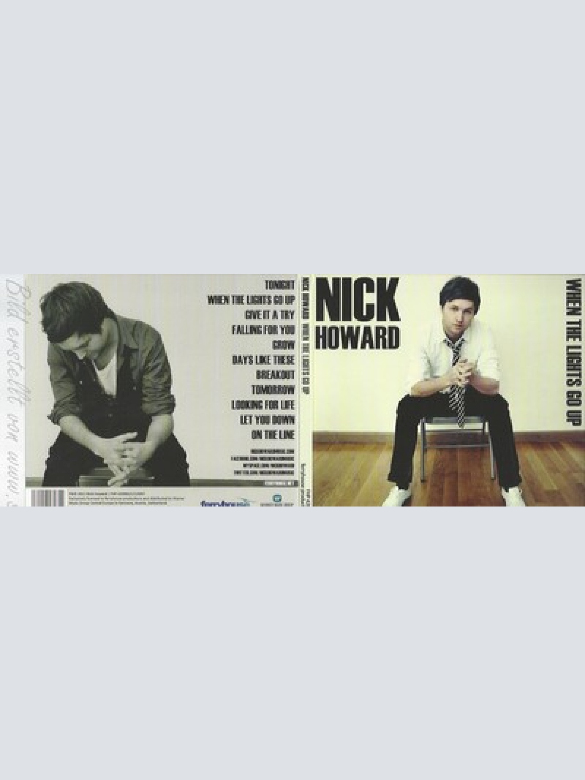 CD--NICK HOWARD--WHEN THE LIGHTS GO UP--DIGI