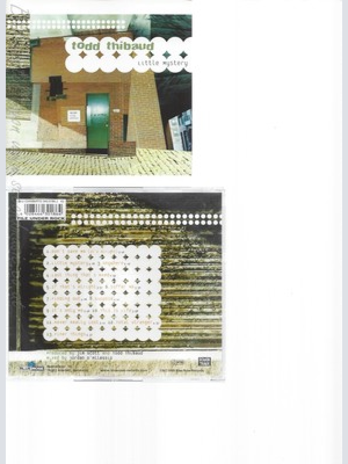 CD--TODD THIBAUD -- -- LITTLE MYSTERY
