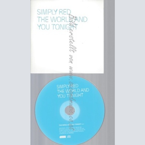 CD--SIMPLY RED--THE WORLD AND YOU TONIGHT--PROMO-CARDSLEEVE