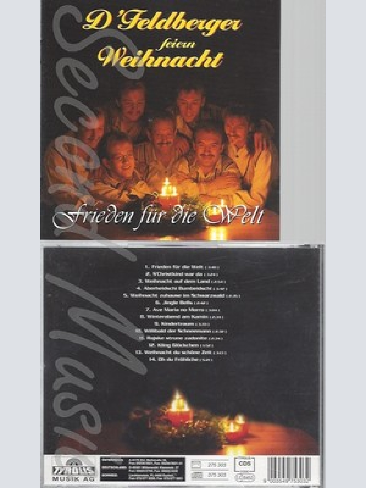 CD--FELDBERGER SPITZBUEBE -1995- -- D' FELDBERGER FEIERN WEIHNACHT - FRIEDEN FÜR