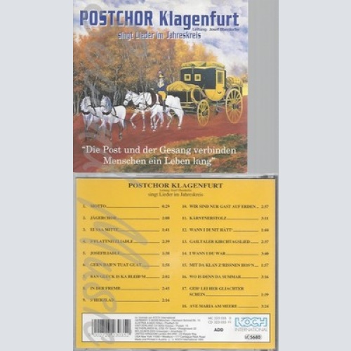 CD--POSTCHOR KLAGENFURT -1993- -- LIEDER IM JAHRESKREIS