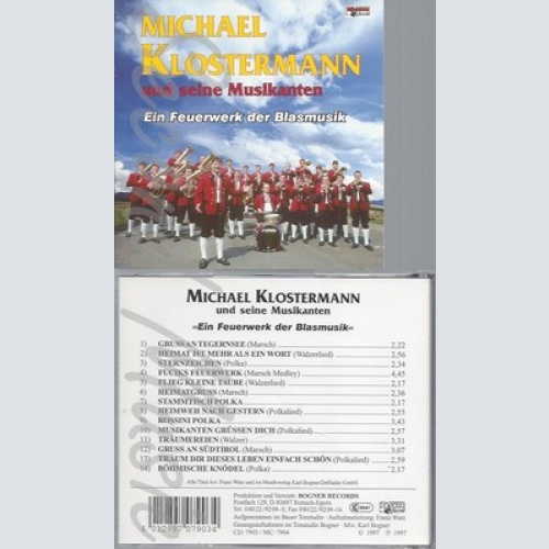 CD--MICHAEL U.S.MUSIKANTEN KLOSTERMANN -1997- -- EIN FEUERWERK DER BLASMUSIK