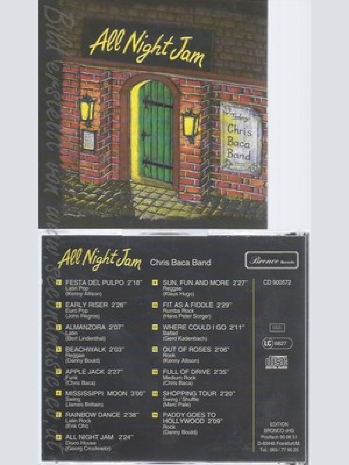 CD--ALL NIGHT JAM--CHRIS BACA BAND