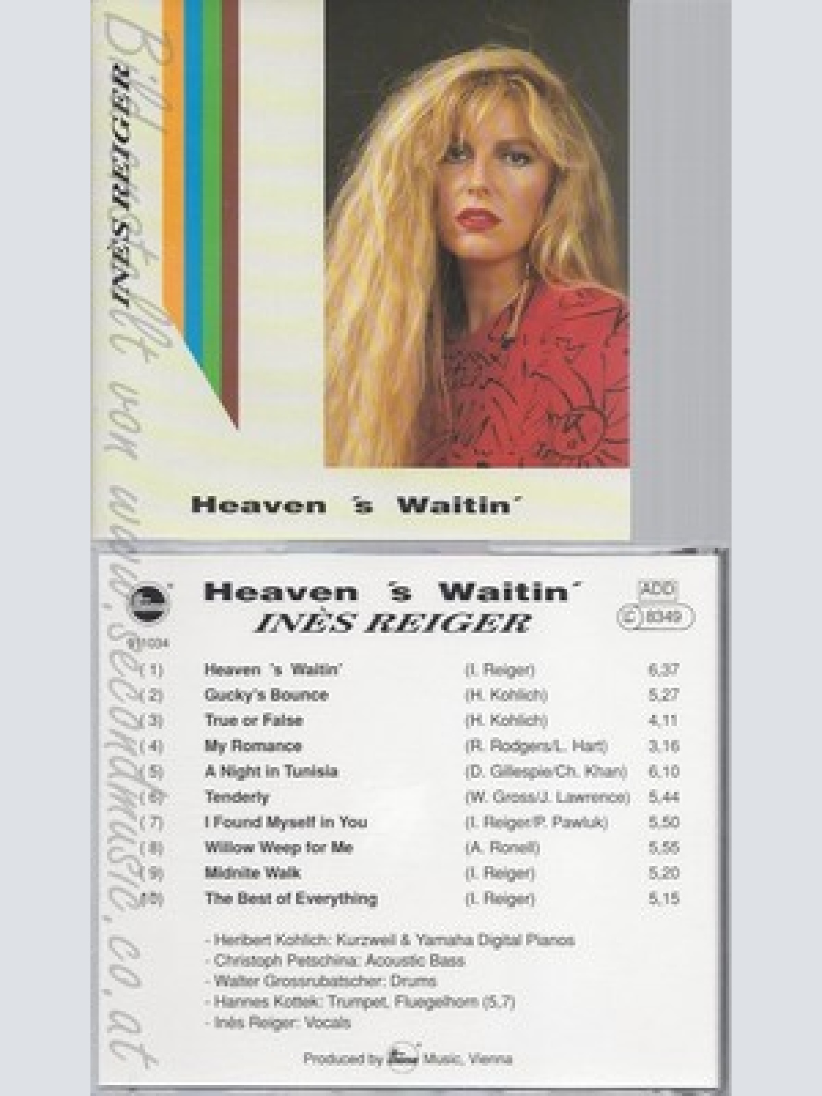 CD--HEAVEN 'S WAITIN--INES REIGER--