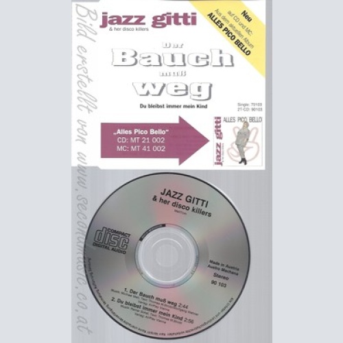 CD--JAZZ GITTI & HER DISCO KILLERS --- DER BAUCH MUß WEG