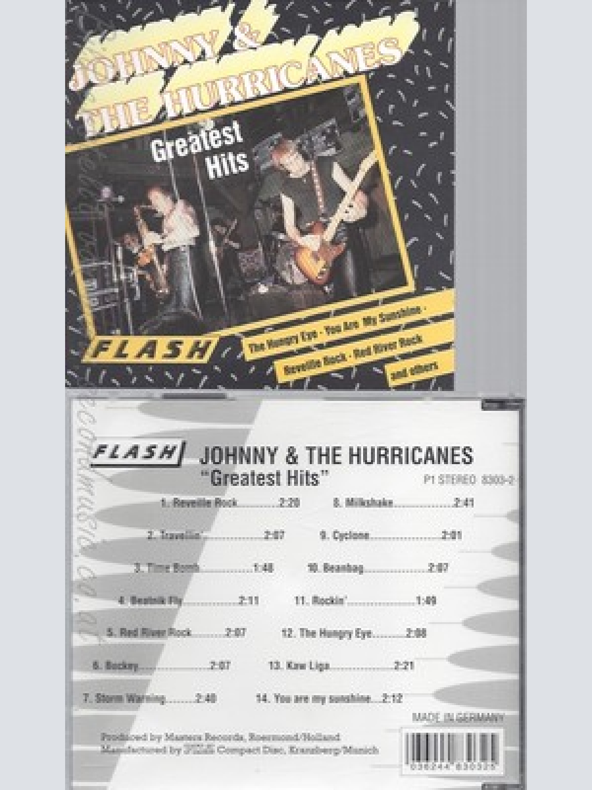 CD--JOHNNY & THE HURRICANES -- GREATEST HITS -14 TRACKS-