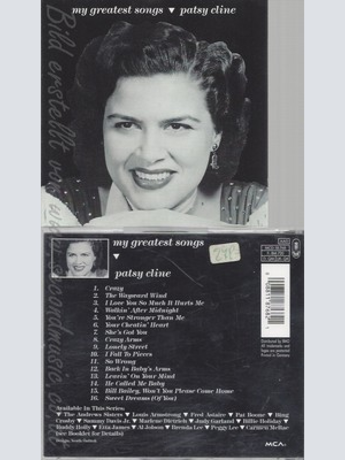 CD--PATSY CLINE -- -- MY GREATEST SONGS