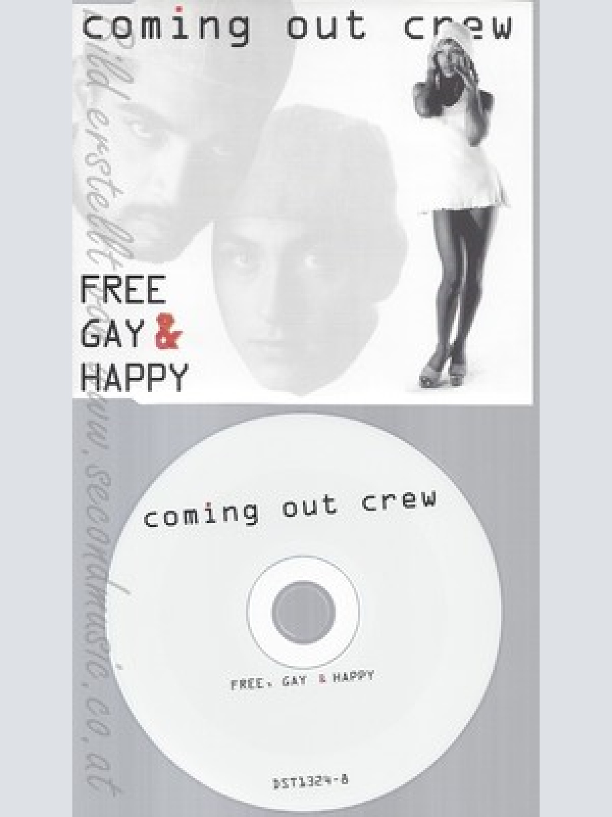 CD--COMING OUT CREW -  - - SINGLE -- FREE GAY & HAPPY