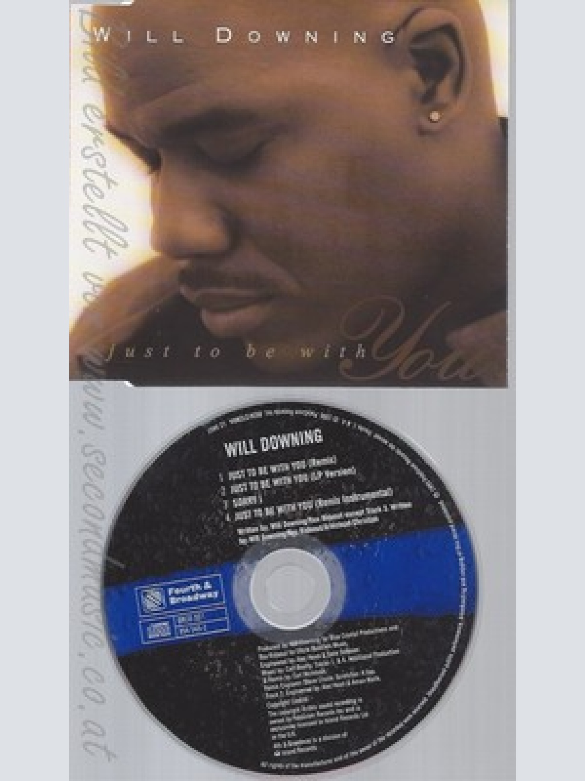 CD-- WILL DOWNING - SINGLE -- JUST TO BE WITH YOU -INCL. 3 VERSIONS,