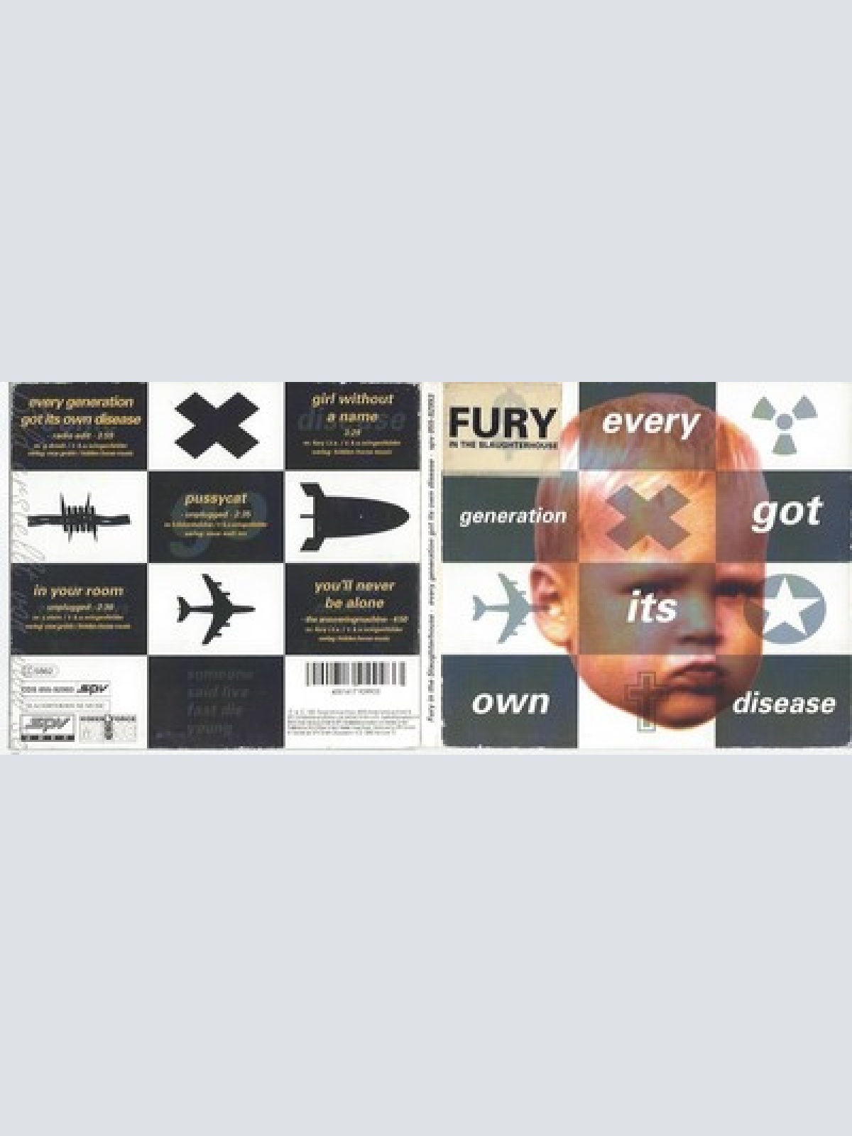 CD--FURY IN THE SLAUGHTERHOUSE -- --- EVERY GENERATION GOT ITS OWN DISEASE