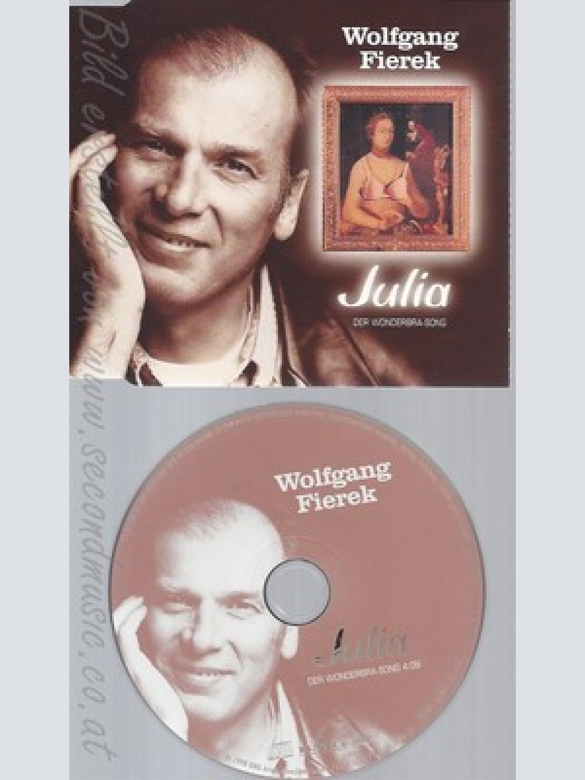 CD--WOLFGANG FIEREK - SINGLE -- JULIA -DER WONDERBRA-SONG, 1 TRACK, -