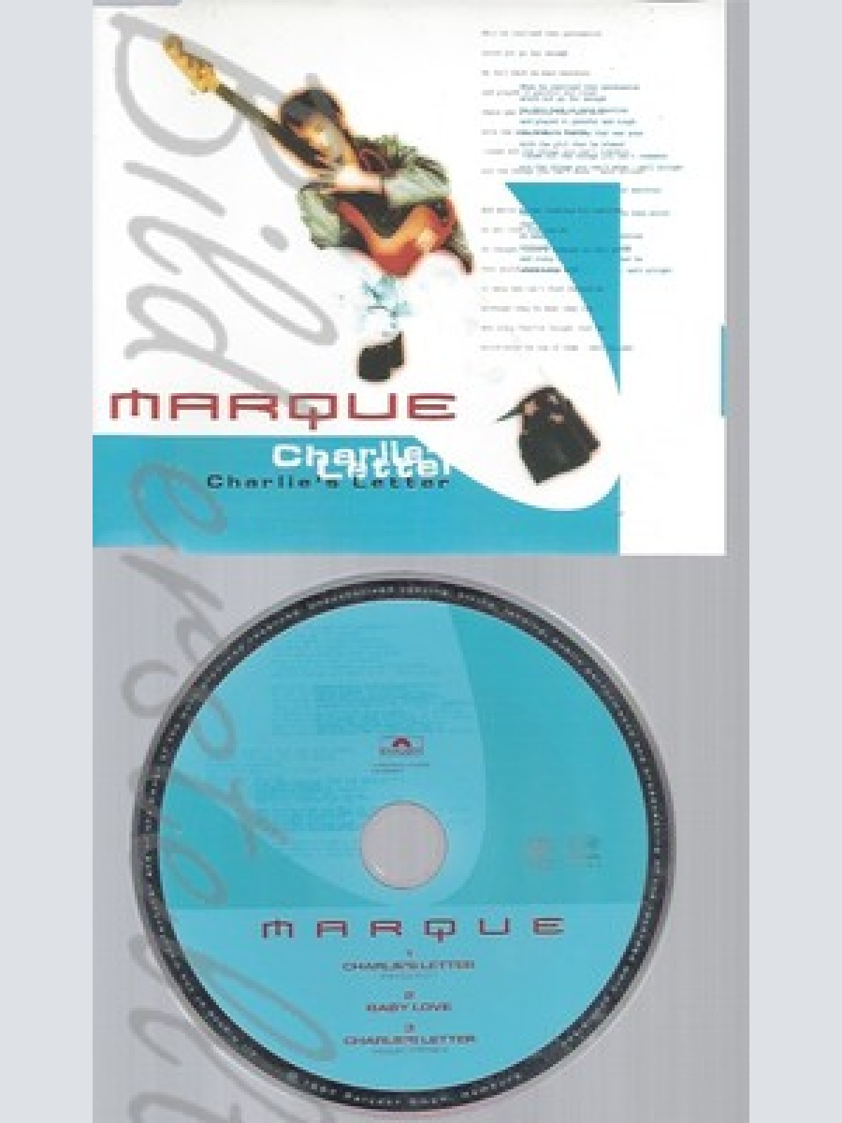 CD--MARQUE -- --- CHARLIE'S LETTER
