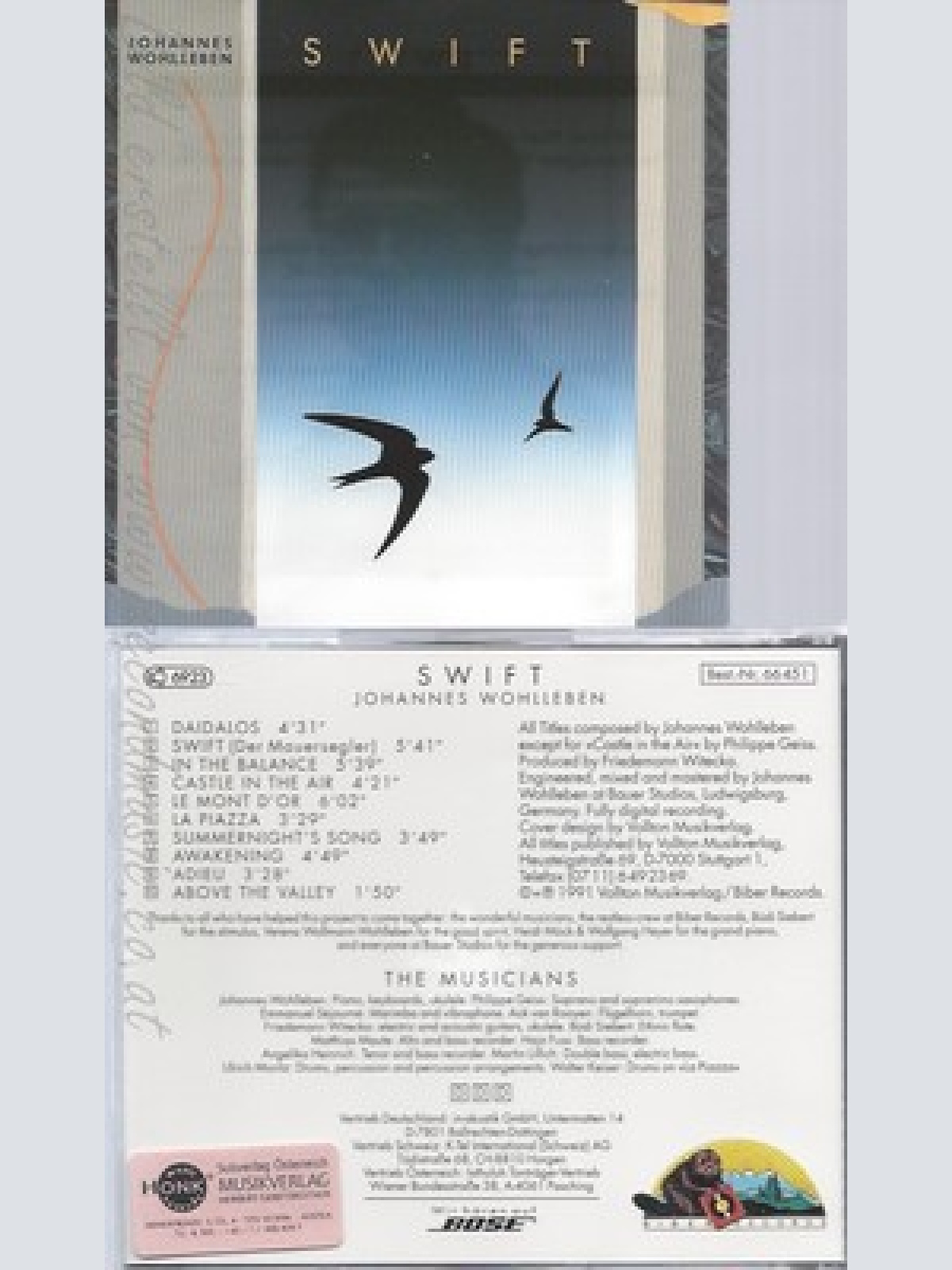 CD--SWIFT --JOHANNES WOHLBEIN