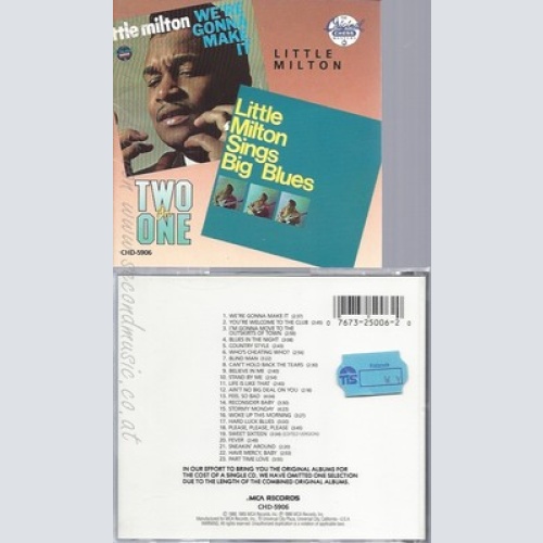 CD--ONNA MAKLITTLE MILTO / LITTLE MILTON -- -- SINGS BIG BLUES
