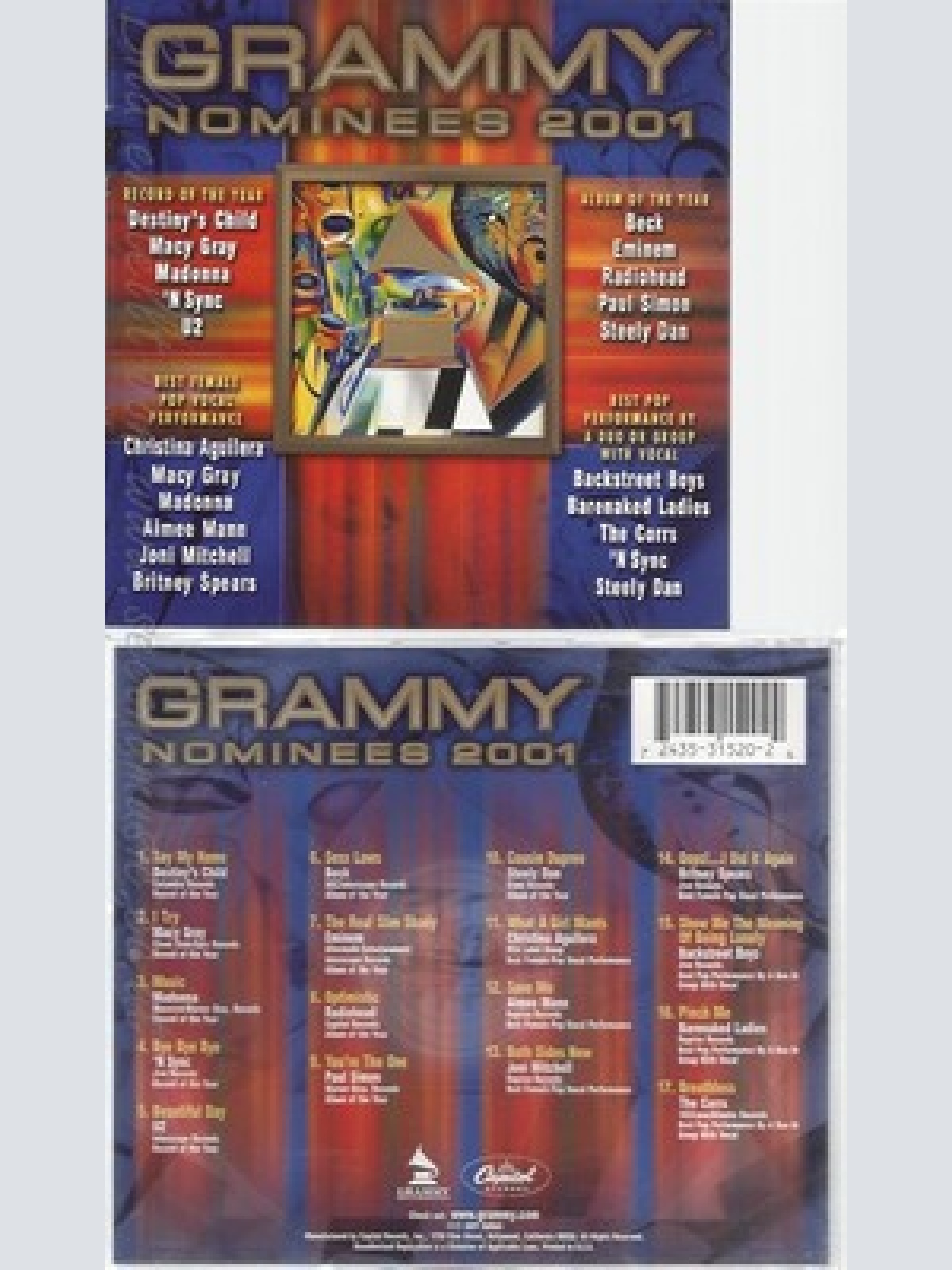 CD--VARIOUS -- -- GRAMMY NOMINEES 2001 --