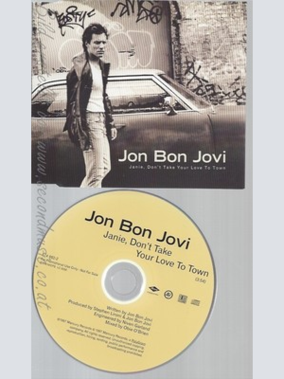 CD--JON BON JOVI --JANIE DON'T TAKE YOUR LOVE TO TOWN --PROMO