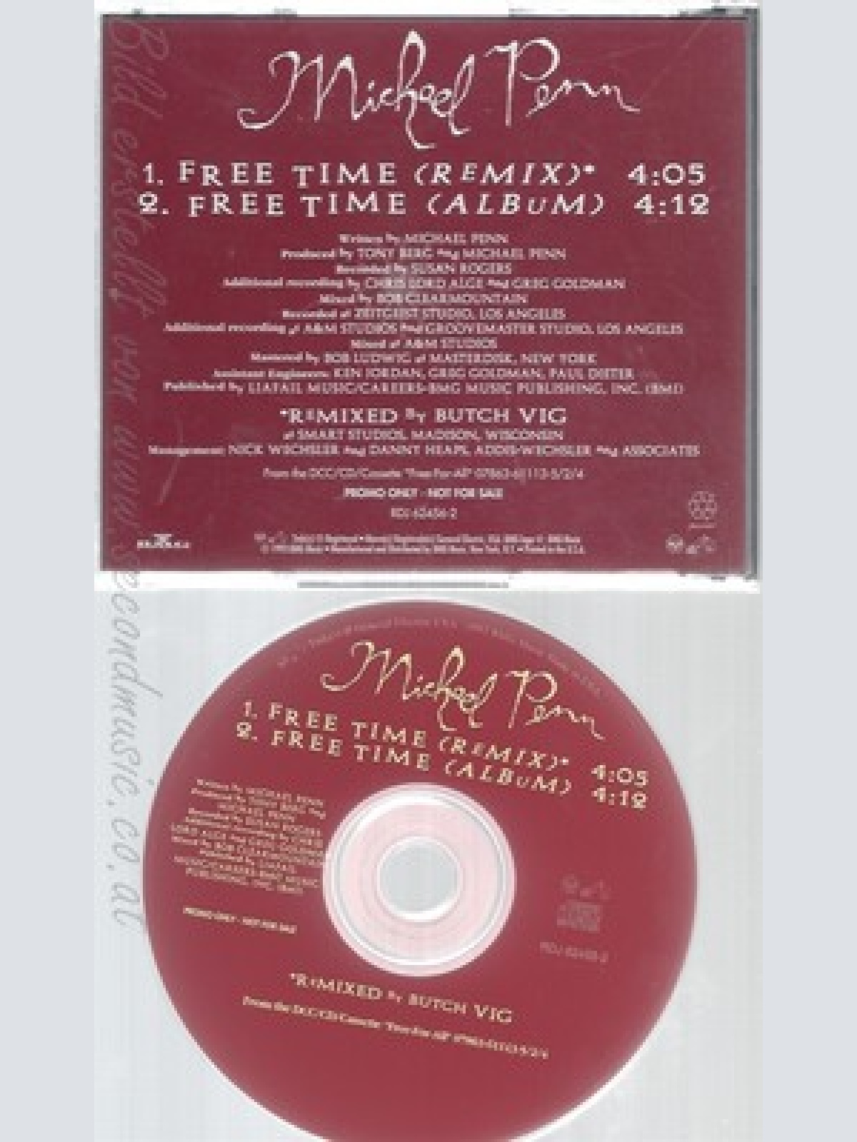 CD--MICHAEL PENN--FREE TIME --REMIXE--PROMO