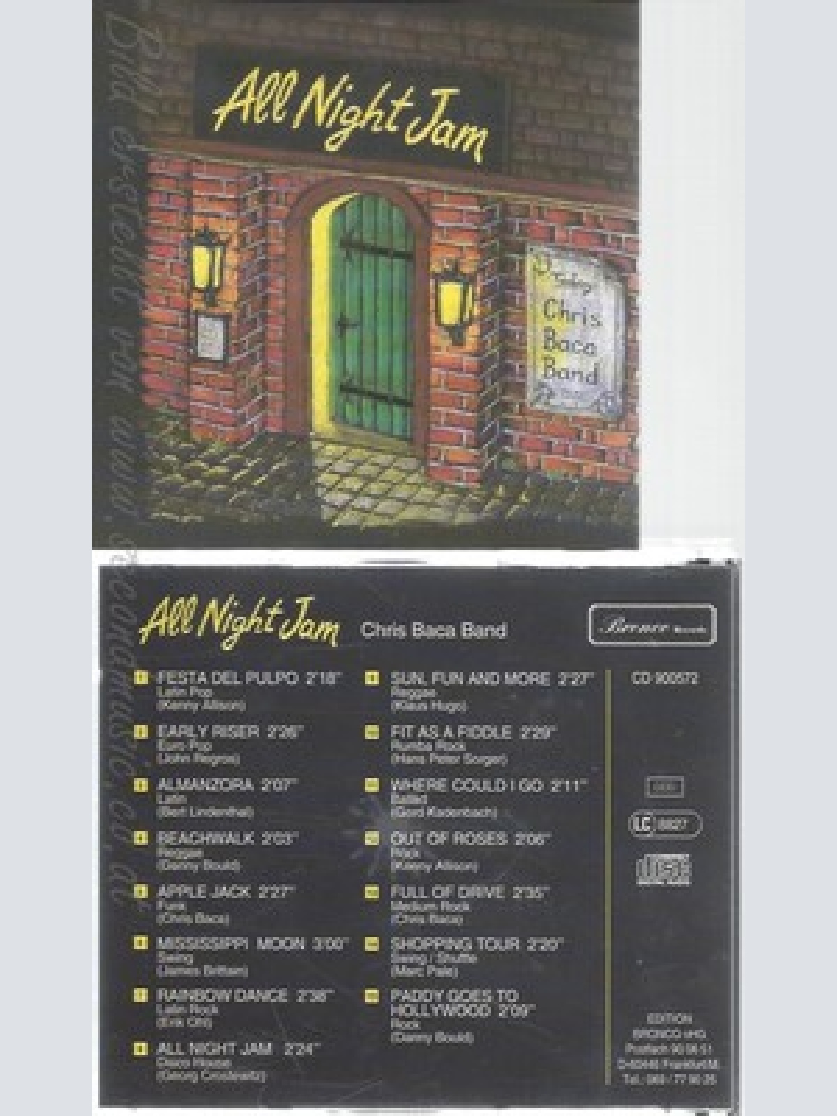 CD--CHRIS BACA BAND--ALL NIGHT JAM