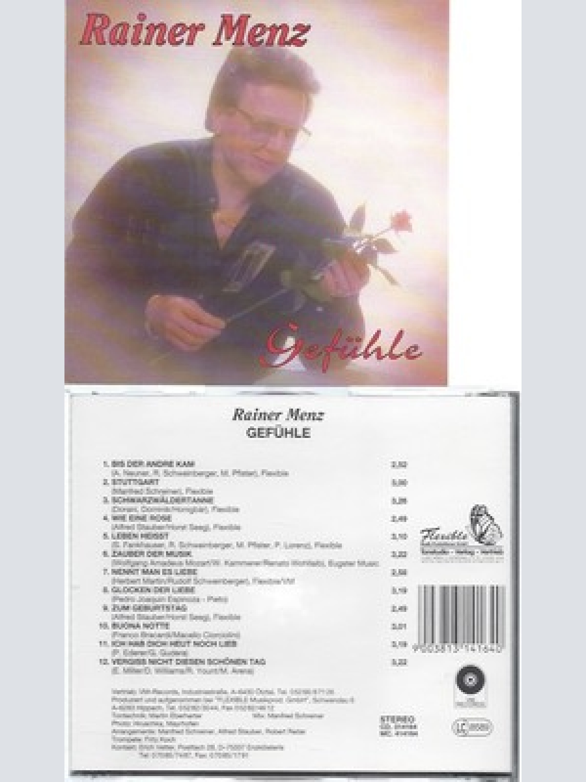 CD--RAINER MENZ--GEFUEHLE