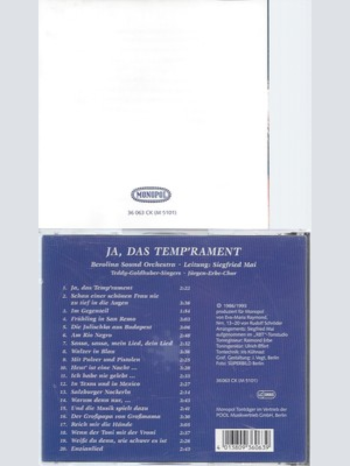 CD--JA DAS TEMP'RAMENT--