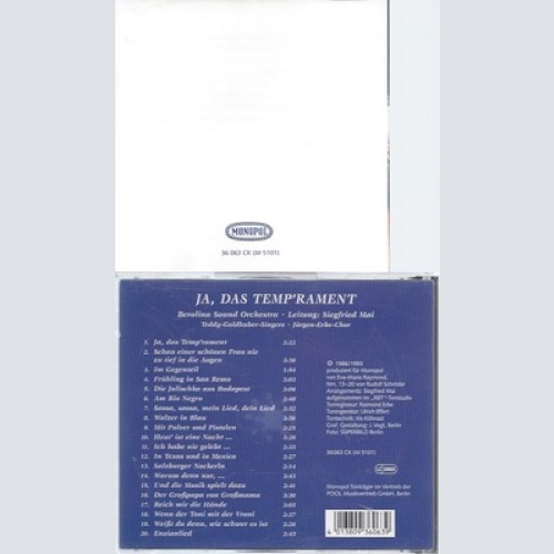 CD--JA DAS TEMP'RAMENT--