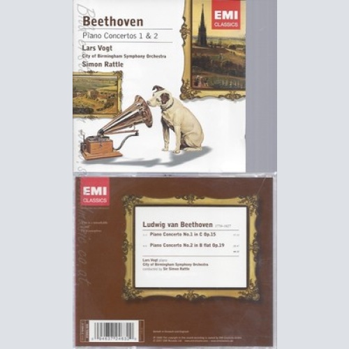 CD--LARS VOGT, SIMON RATTLE, CBSO UND LUDWIG VAN BEETHOVEN -- -- -- KLAVIERKONZE