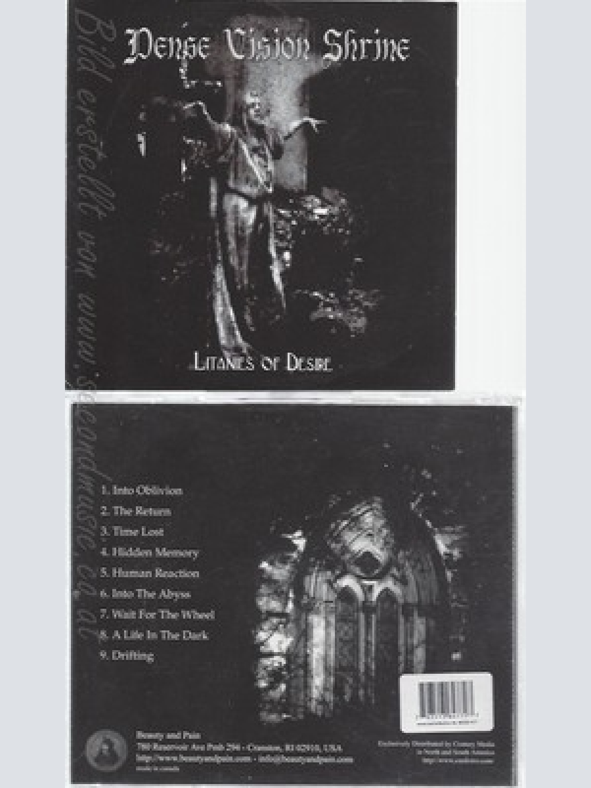 CD--DENSE VISION SHRINE -- -- LITANIES OF DESIRE