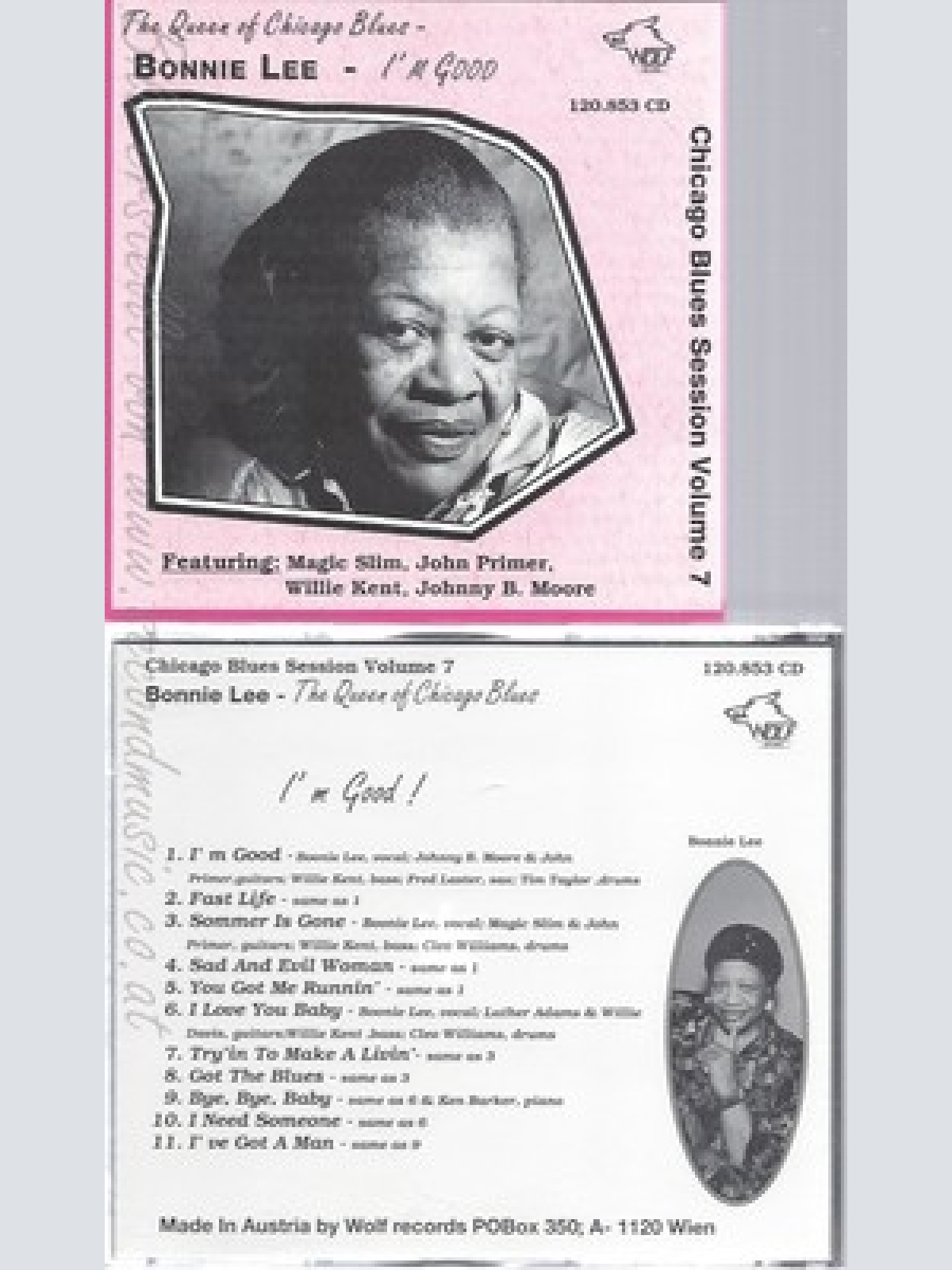 CD--CHICAGO BLUES SESSION VOLUME 7--BONNIE LEE