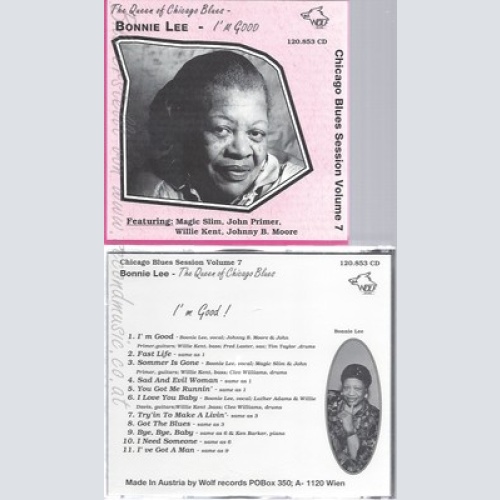 CD--CHICAGO BLUES SESSION VOLUME 7--BONNIE LEE