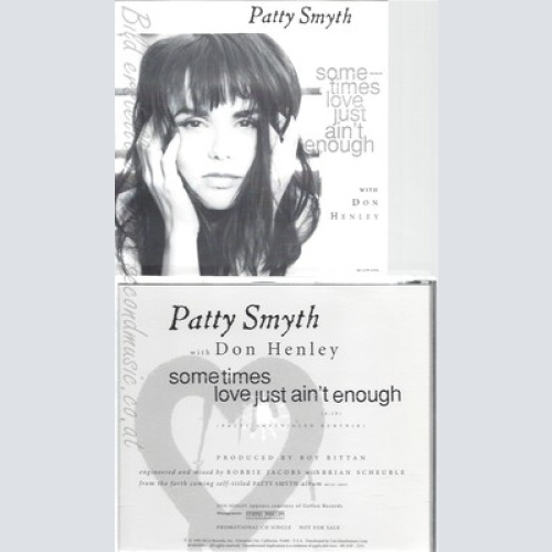 CD--PATTY SMITH WITH DON HENLEY--SOMETIMES LOVE JUST AIN'T ENOUGH--PROMO