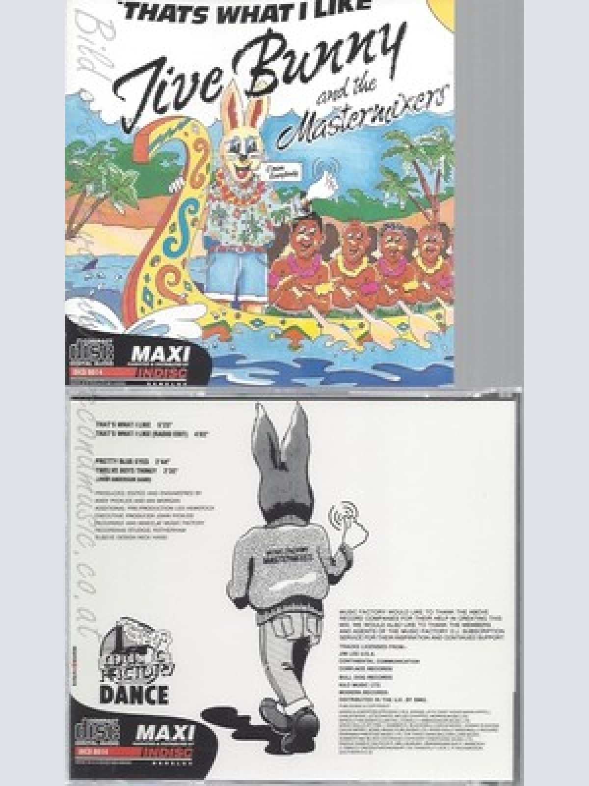 CD--JIVE BUNNY--THATS WHAT I LIKE