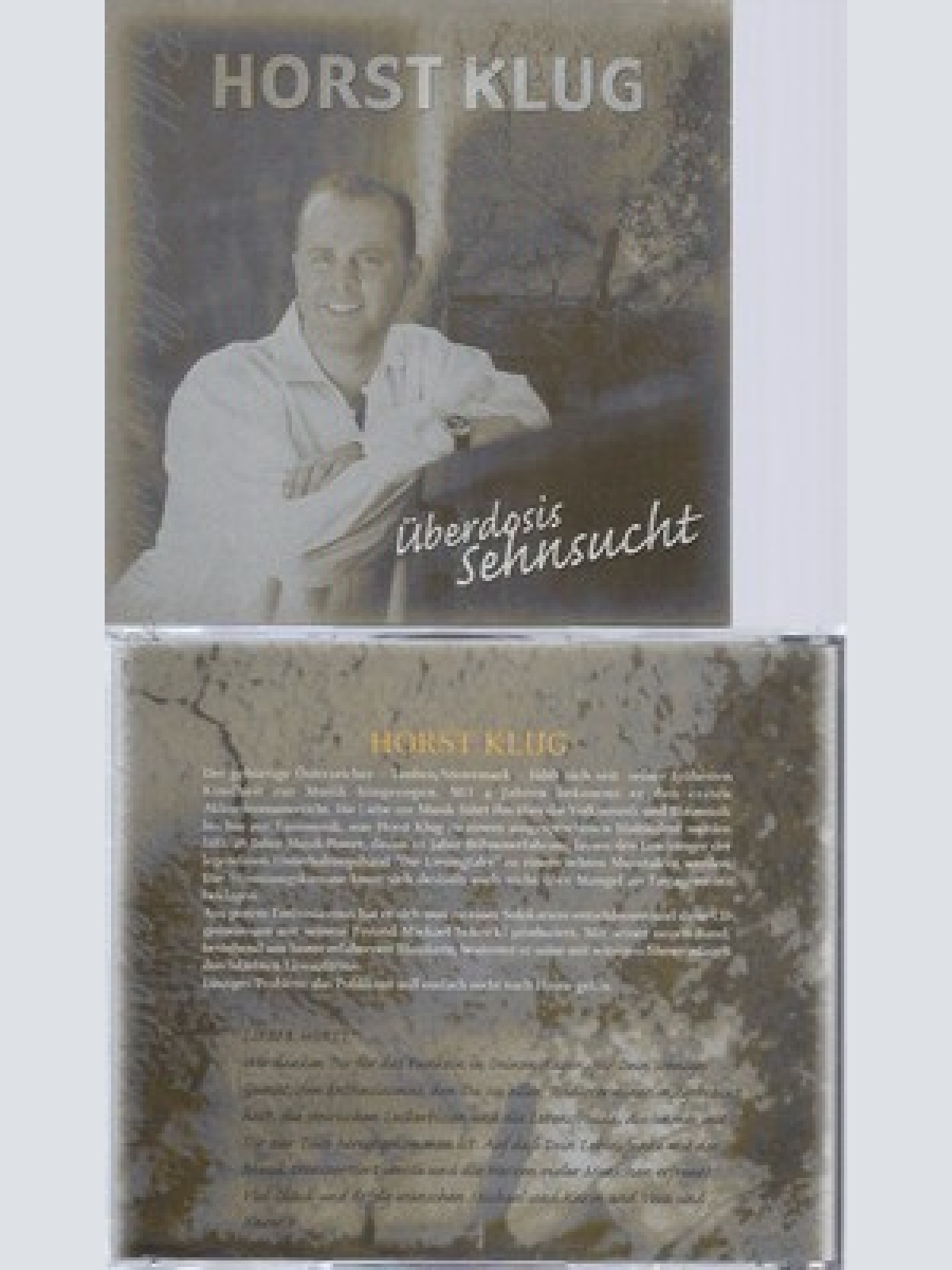 CD--HORST KLUG--ÜBERDOSIS SEHNSUCHT