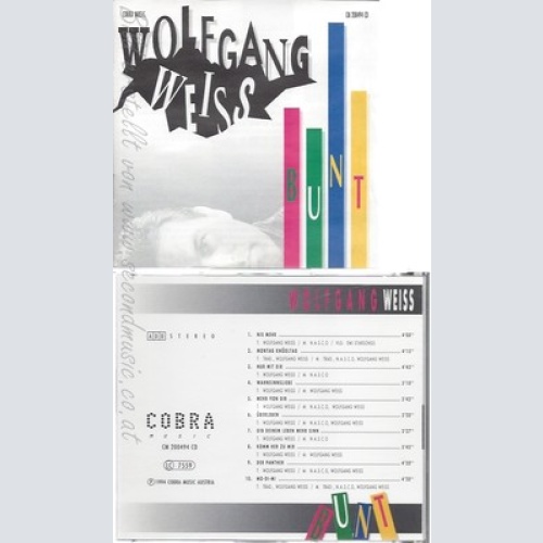 CD--WOLFGANG WEISS--BUNT