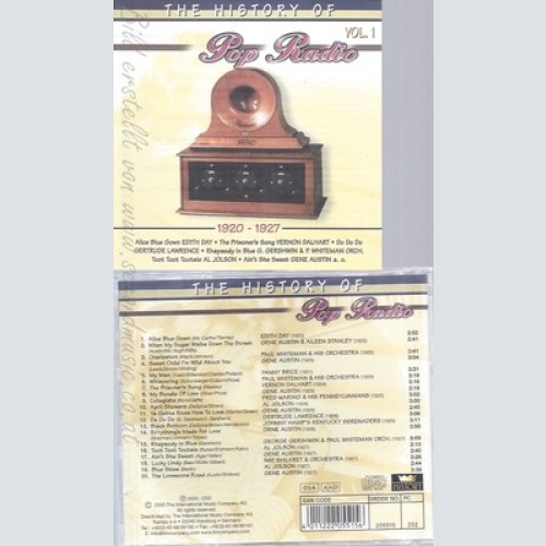 CD--HISTORY OF POP RADIO -- -1-- THE HISTORY OF POP RADIO