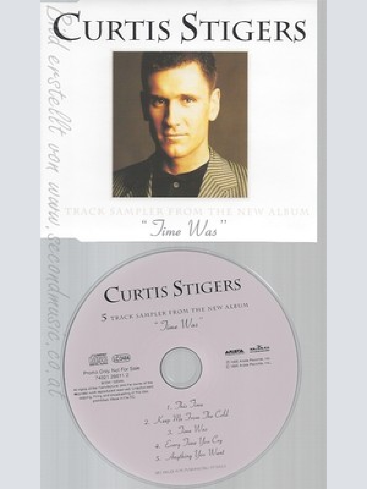 CD--CURTIS STIGERS--TIME WAS--PROMO