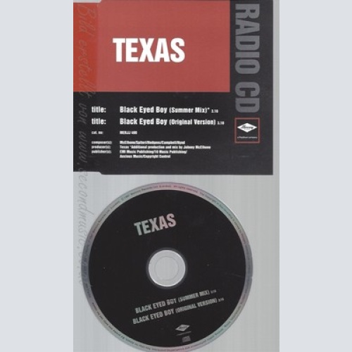 CD--TEXAS--BLACK EYED BOY--RADIO CD--