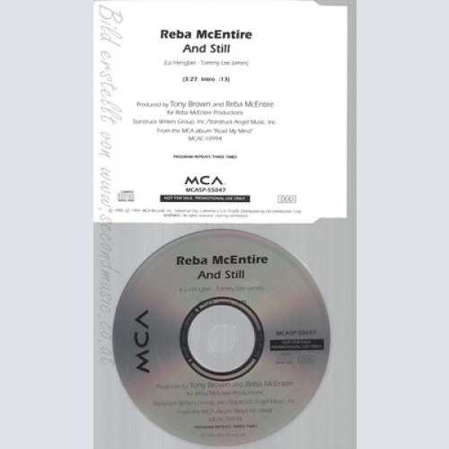 CD--REBA MCENTIRE--AND STILL--PROMO