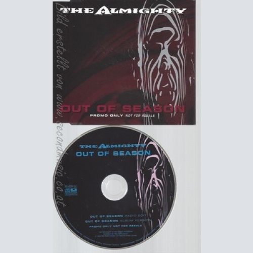 CD--THE ALMIGHTY--OUT OF SEASON--PROMO